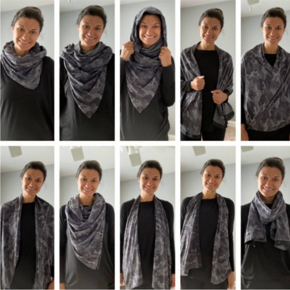 NWT LULULEMON CUSTMOZABLE SNAP SCARF